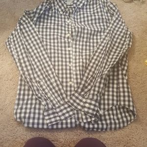 Checkered Mens button down- J. Crew